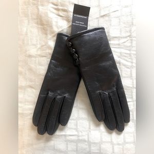 Wilson Leather Gloves Black Small